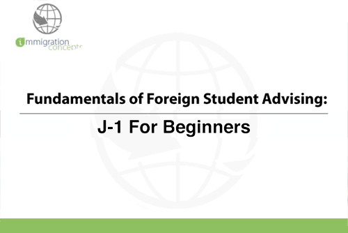 J-1 for Beginners