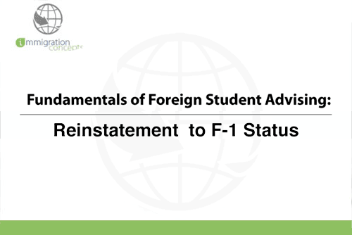 Reinstatement to Student Status